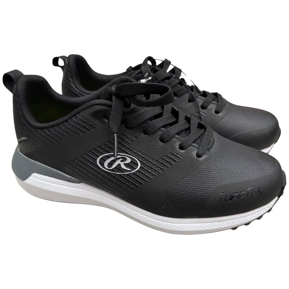 Rawlings Mens Black Coolflo Athletic Turf Shoes Size 8D Baseball Man Made NWOB